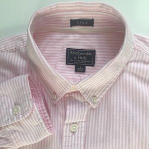 Lg A&F Men’s Classic Oxford, Pink/white